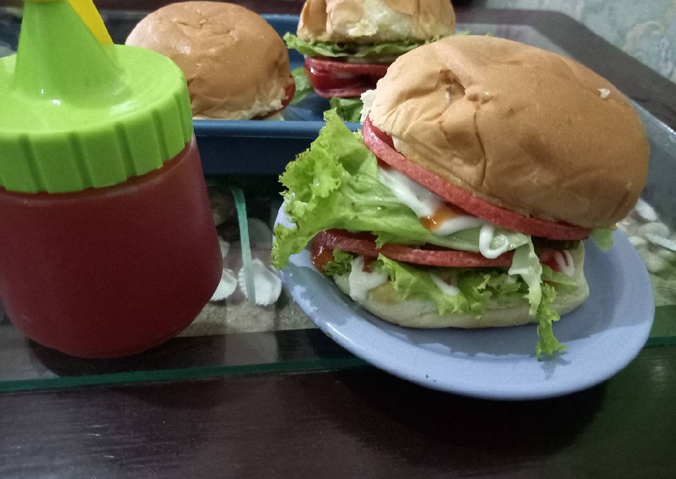 Burger rumahan modal dikit