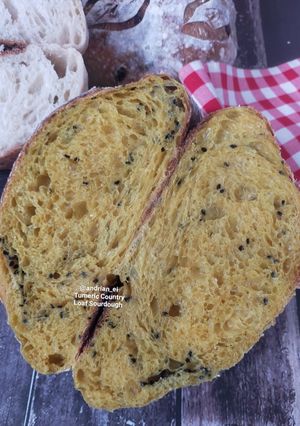 Foto resep Turmeric Country Loaf Sourdough
