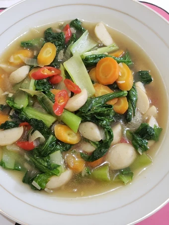 Cara Mudah Menyiapkan Resep Capjay baso ikan (low budget) yang Enak Banget Anti Ribet, Uenak Banget