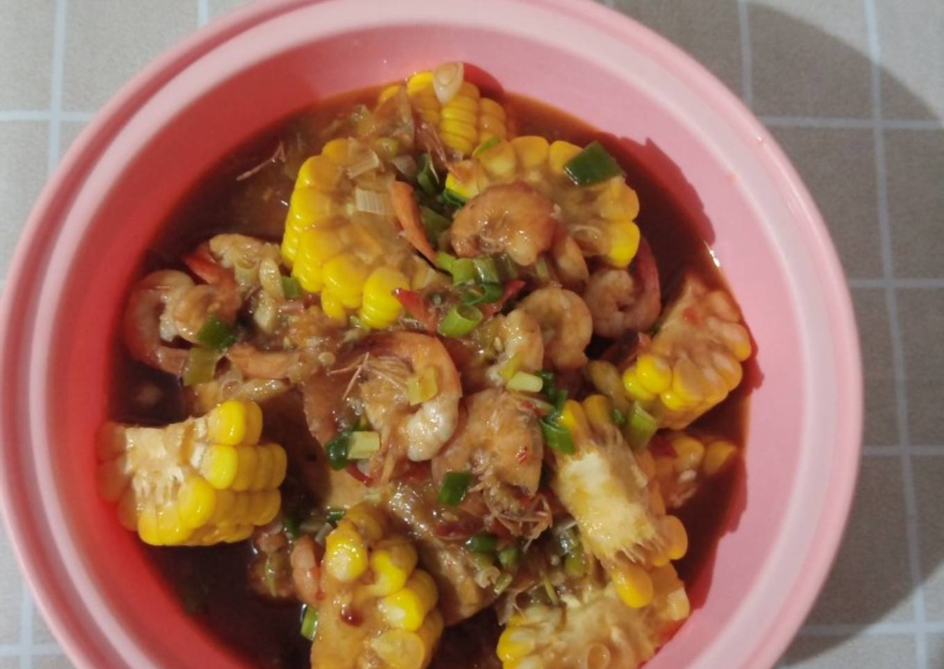 Udang Tempe Saos Padang