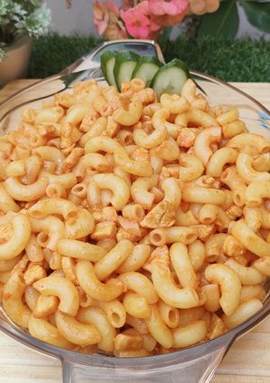 A picture of Sweet,Spicy Chicken Tikka Macaroni 🍝🍜.
