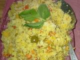 پلو سبزیجات،با طعم گوجه فرنگی.🍅🌶️🥕🌽🫛🥦🧄🧅🍄‍🟫🥔