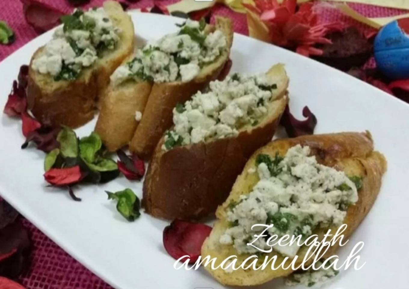 Paneer Bruschetta