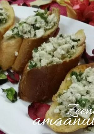A picture of Paneer Bruschetta.