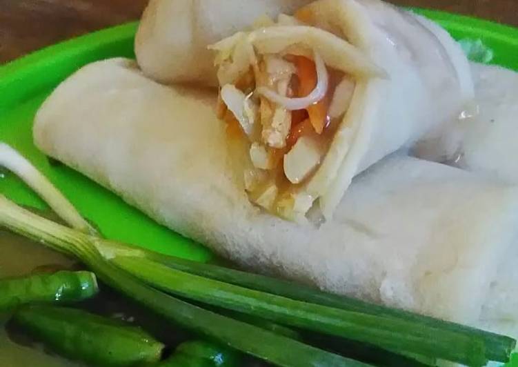 dari awal hingga akhir  Lumpia rebung Jadi, Enak Banget