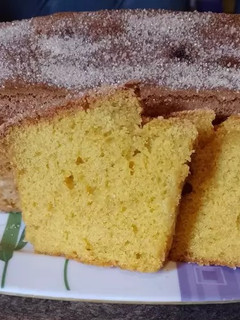 Una foto de Budín de mandarina esponjoso