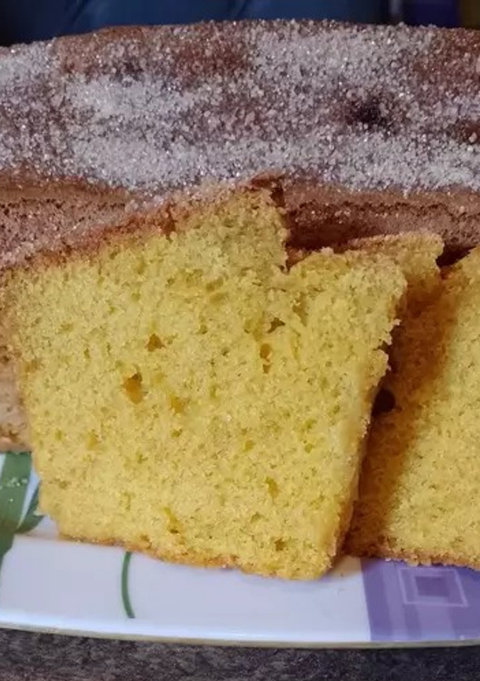 Una foto de Budín de mandarina esponjoso