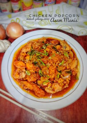 Foto resep Chicken popcorn asam manis