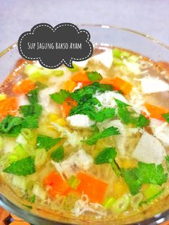 Foto resep Sup Jagung Bakso Ayam