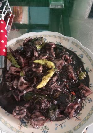 Foto resep Tumis cumi hitam