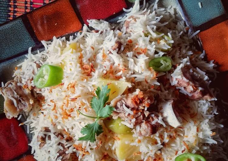 Recipe of Any-night-of-the-week Mutton yakhni pulao