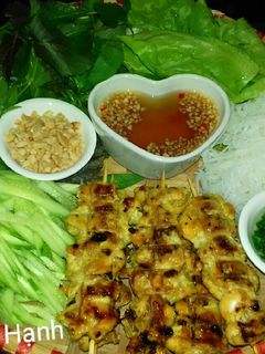 Hình của món Gà Nướng Xiên.