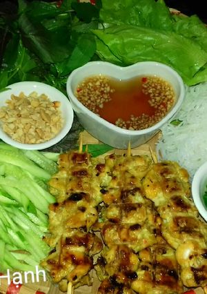 Hình của món Gà Nướng Xiên.