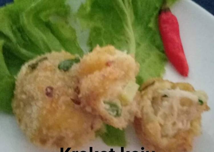 Resep Kroket ayam keju mozarela Anti Gagal