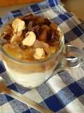 Dolce merenda con yogurt e mostarda d'uva regina