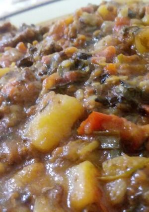 عکسی از دستور بخور نپرس با گوشت چرخ کرده (تاس کباب)
