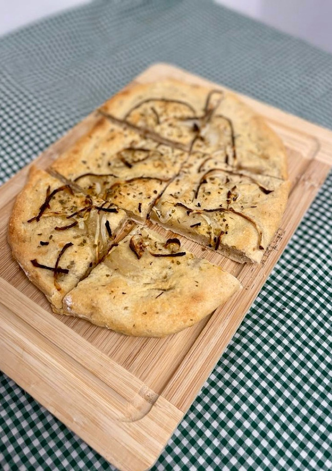 Una foto de Focaccia fácil sin levadura