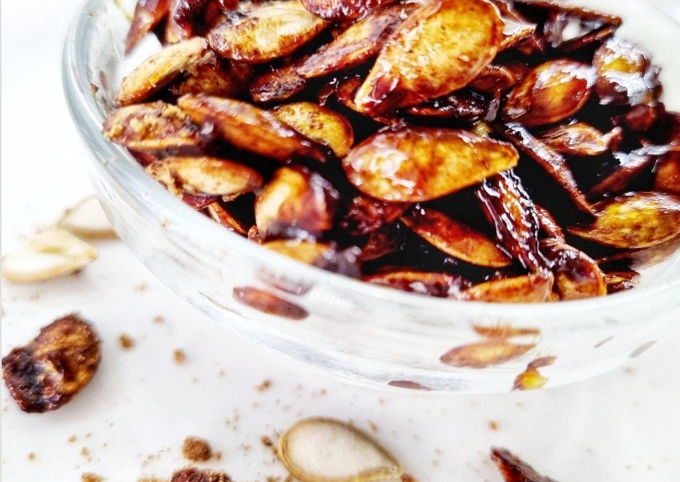 Semillas de calabaza con caramelo salado