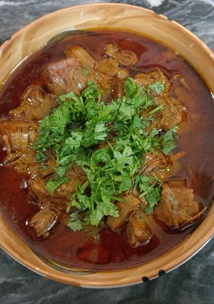 A picture of Kathal ki Sabzi.