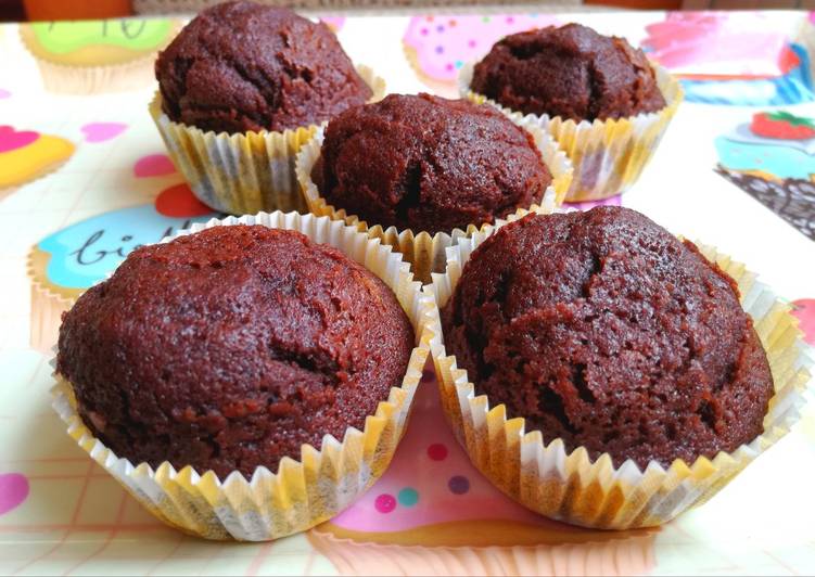 Magdalenas de cerveza negra y chocolate en Mycook