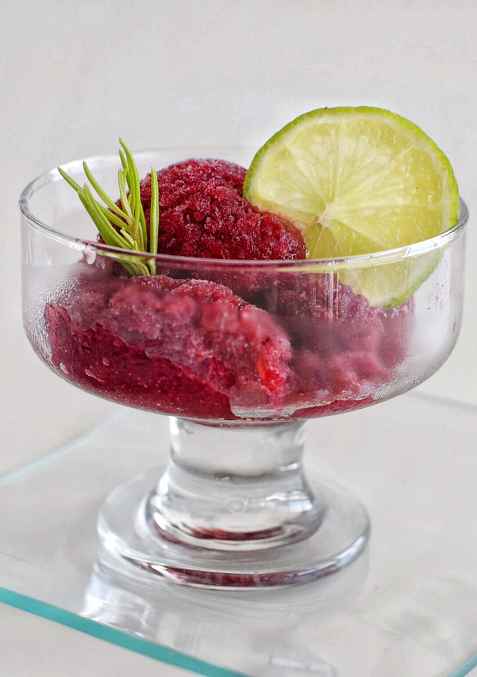 Una foto de Sorbete de Frutos Rojos