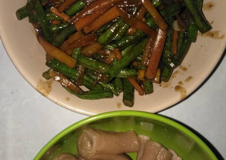 Bumbu meracik Tumis Kacang Panjang dan Wortel a la Anak Kos, Enak