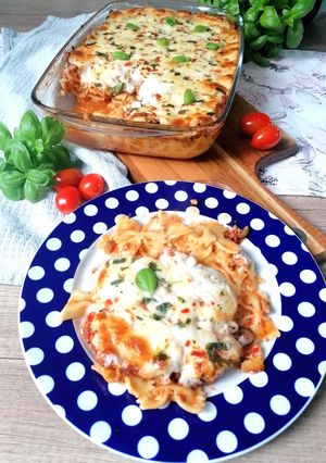 Zdjęcie przepisu Zapiekanka makaronowa a'la lasagne.