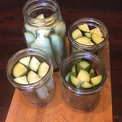 A picture of California Farm Pickled Cucumber Spears.