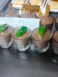 Una foto de Mousse de chocolatede