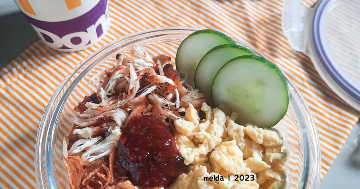 Resep Bento Nasi Uduk Ayam Suwir Ala Mcd Oleh Melda Yanti Cookpad