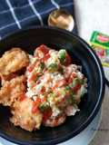 Oats Masak Brokoli & Bakso