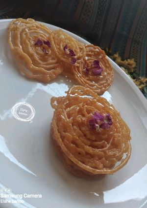 عکسی از دستور زولبیا ترد و خوشمزه