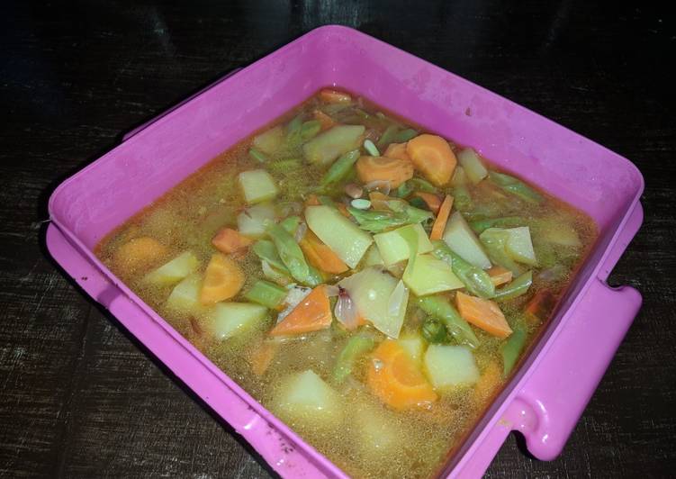 Tumisan kewojang (kentang worter,kacang panjang)