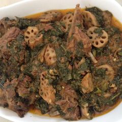 A picture of Beh palak gosht.