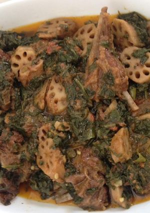 A picture of Beh palak gosht.