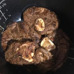 A picture of Slow cooked osobucco.