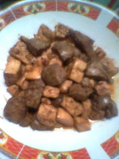 Foto resep Tumis Ati Ayam Kecap Tahu dan Putih Telur