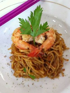 Foto resep Tumis Mie Telor Udang Spicy