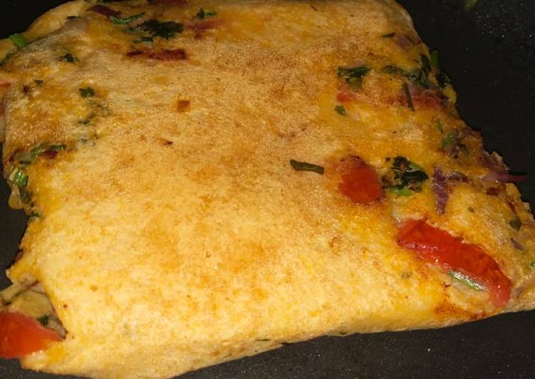 Steps to Make Favorite Veg omelette