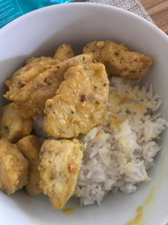 Una foto de Pollo a la miel mostaza (fácil, rápido y delicioso)