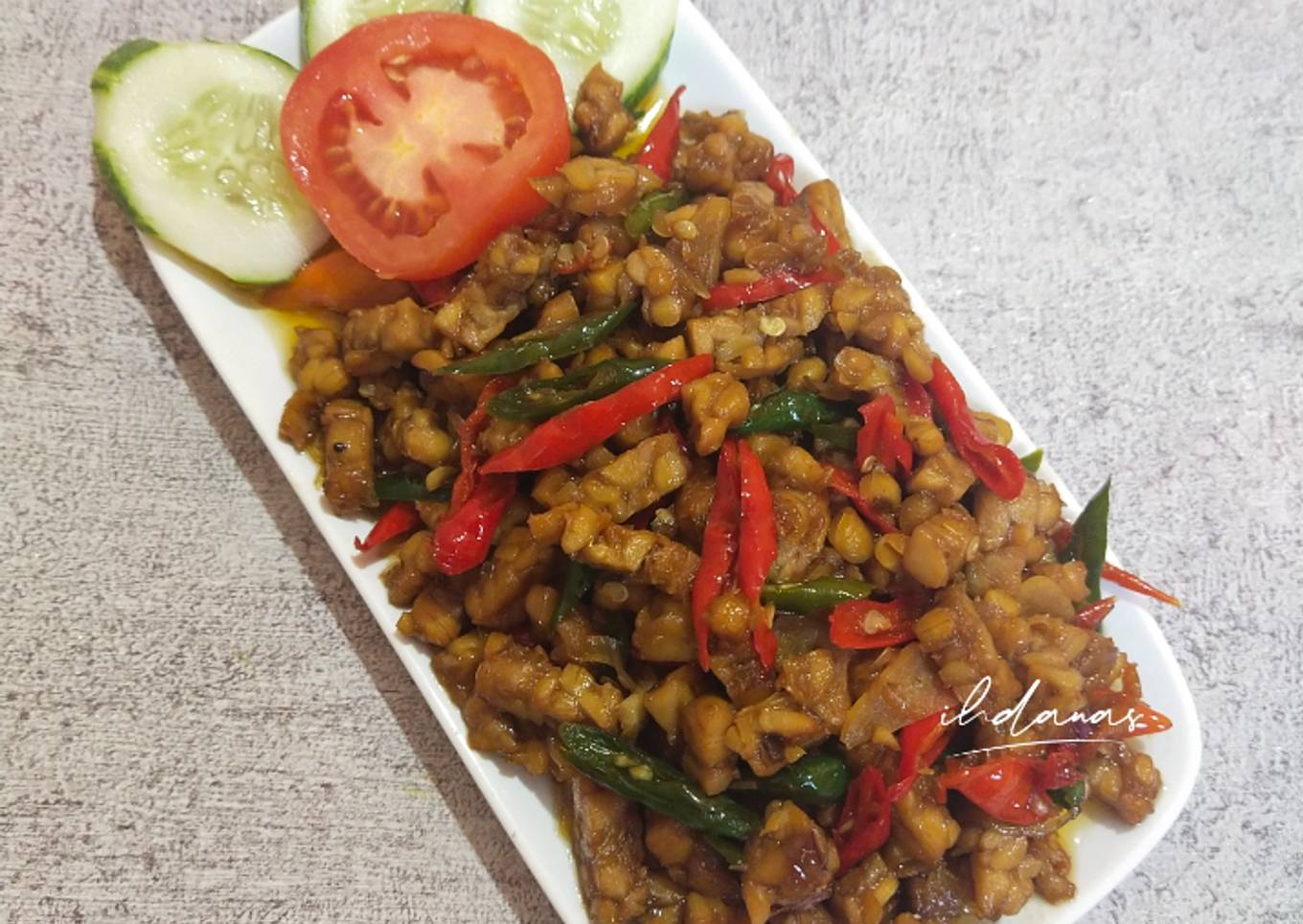 Oseng Tempe Saus Tiram