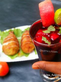 A picture of Zobo juice by salma's delicacies.