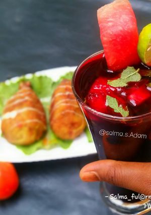 A picture of Zobo juice by salma's delicacies.