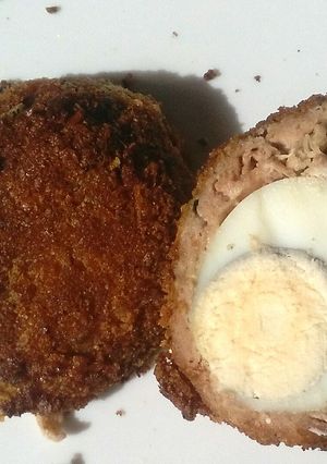 A picture of Scotch eggs #my mums recipe.