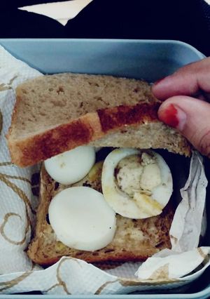 A picture of Boiled egg sandwich.