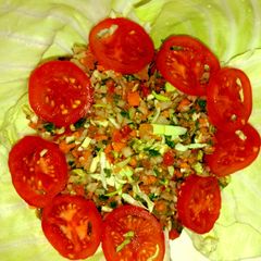 A picture of Kachumber salad.
