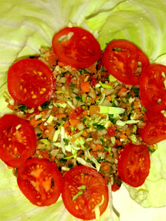 A picture of Kachumber salad.