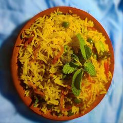 A picture of Masala Bhaat.
