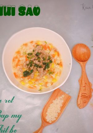 Hình của món Nui sao nấu rau củ.