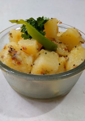 A picture of Dry Potato Sabji.